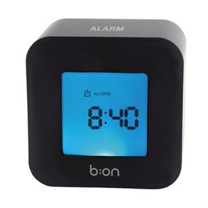 b:on Roller Alarm Clock-Black