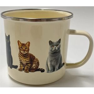 Tasse en émail Alfresco-Chats