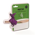 Agatha Spoon holder & steam releaser-Purple