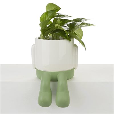 Mr.Dangly Flower Pot-Green