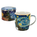 Mug in metal tin - Starry Night, Van Gogh 400 ML