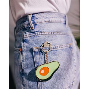 Oversized Avocado Keychain