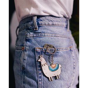 Oversized Llama Keychain