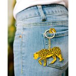 Oversized Leopard Keychain