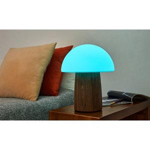 Large Alice Mushroom Lamp-Walnut