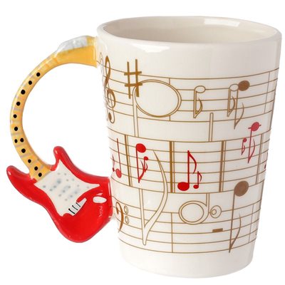 Tasse Guitare-Electrique Rouge