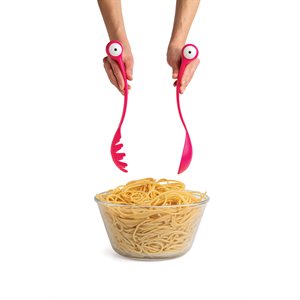 Pasta Monsters Salad Servers-Pink